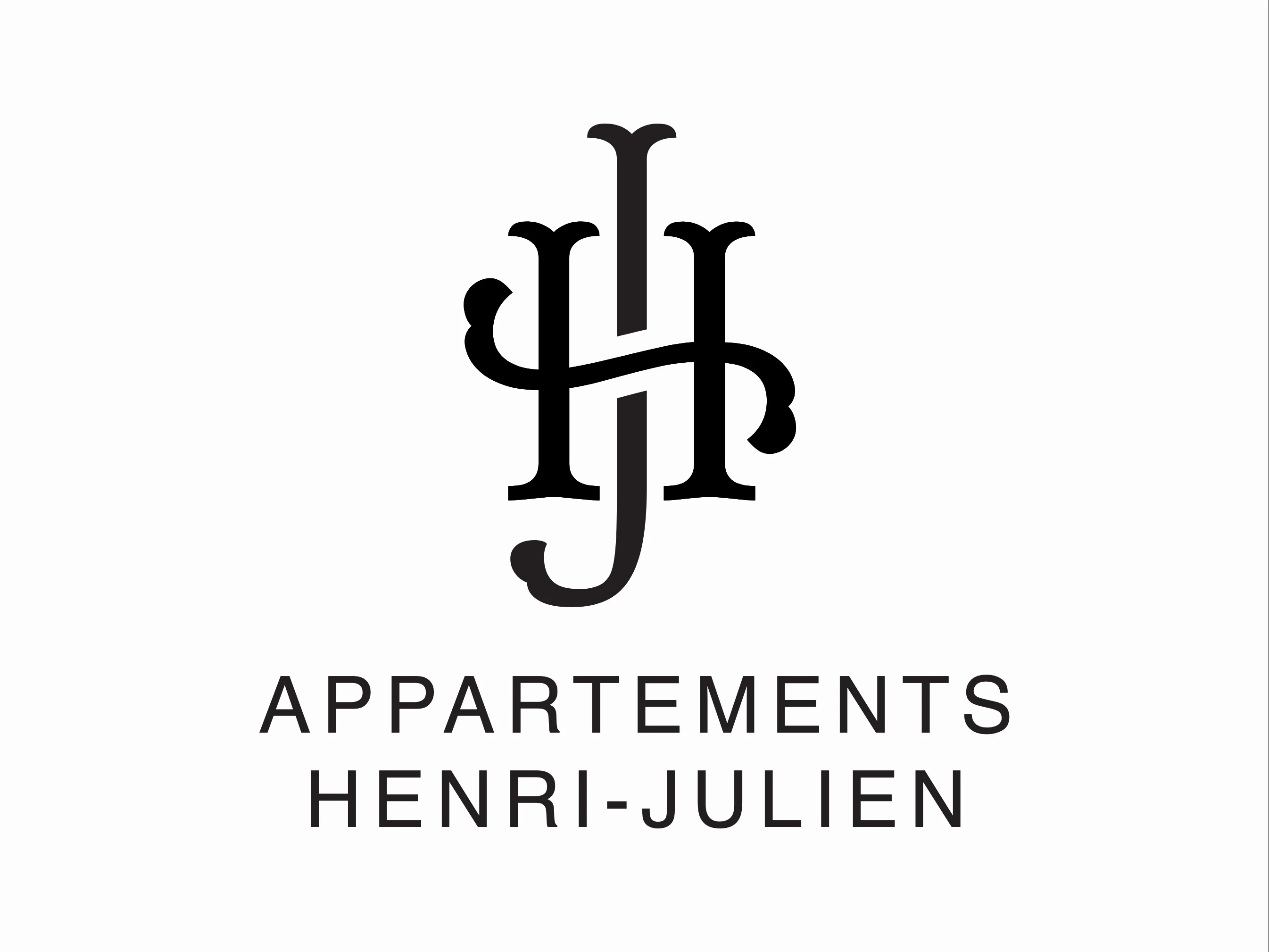 Appartements Henri-Julien — the logo in its own colours.