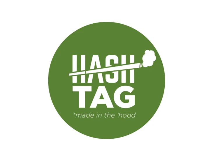 Hash Tag — the logo in its own colours.