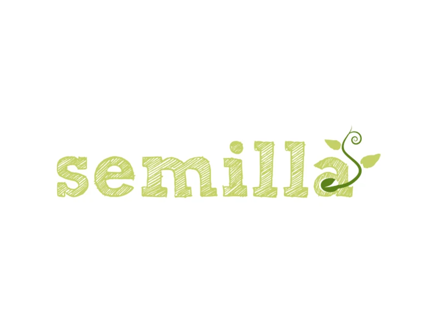 Semilla — the logo in its own colours.