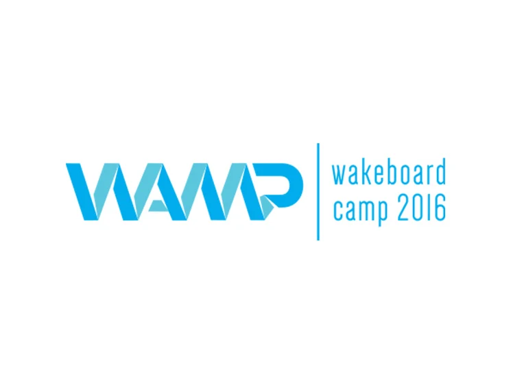 WAMP wakeboard camp — the logo in its own colours.