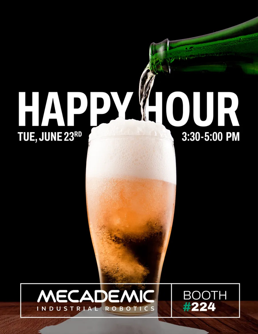 Happy hour at Automate 2026 — Tuesday June 23rd, booth 224.